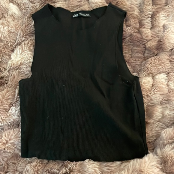 Zara Tops Zara Ribbed Cropped Tank Poshmark